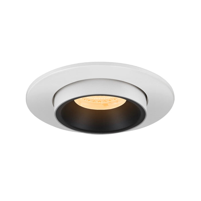 NUMINOS PROJECTOR S recessed ceiling light, 3000 K, 40°, cylindrical, white / black