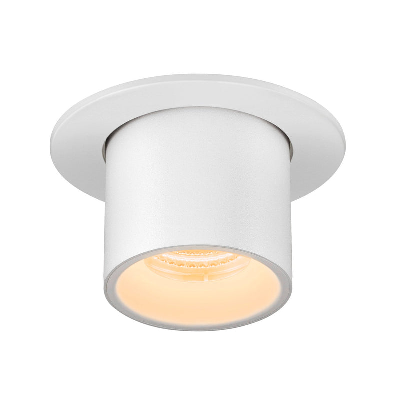 NUMINOS PROJECTOR S recessed ceiling light, 3000 K, 55°, cylindrical, white / white