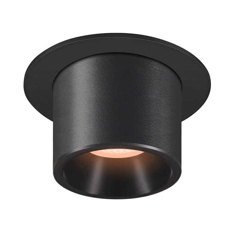 NUMINOS PROJECTOR M recessed ceiling light, 2700 K, 40°, cylindrical, black / black