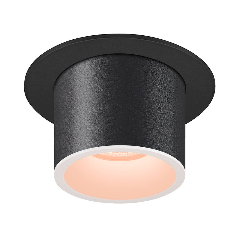 NUMINOS PROJECTOR M recessed ceiling light, 2700 K, 55°, cylindrical, black / white