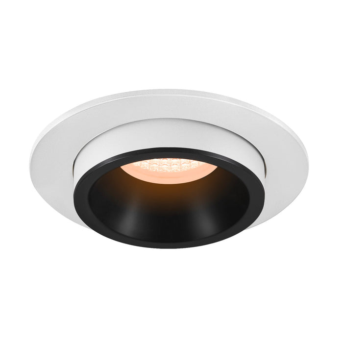 NUMINOS PROJECTOR M recessed ceiling light, 2700 K, 55°, cylindrical, white / black