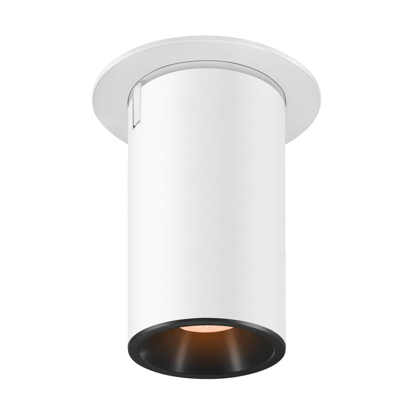 NUMINOS PROJECTOR M recessed ceiling light, 2700 K, 55°, cylindrical, white / black