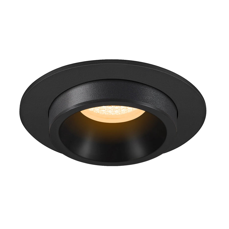 NUMINOS PROJECTOR M recessed ceiling light, 3000 K, 20°, cylindrical, black / black