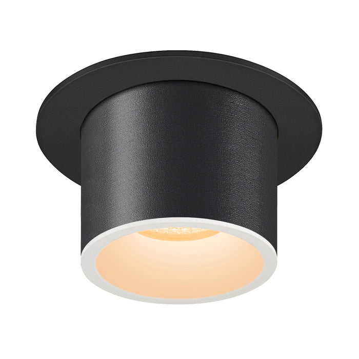 NUMINOS PROJECTOR M recessed ceiling light, 3000 K, 20°, cylindrical, black / white