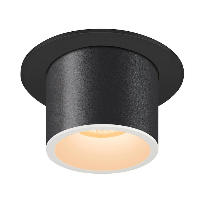 NUMINOS PROJECTOR M recessed ceiling light, 3000 K, 55°, cylindrical, black / white