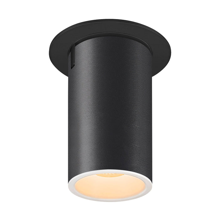 NUMINOS PROJECTOR M recessed ceiling light, 3000 K, 55°, cylindrical, black / white