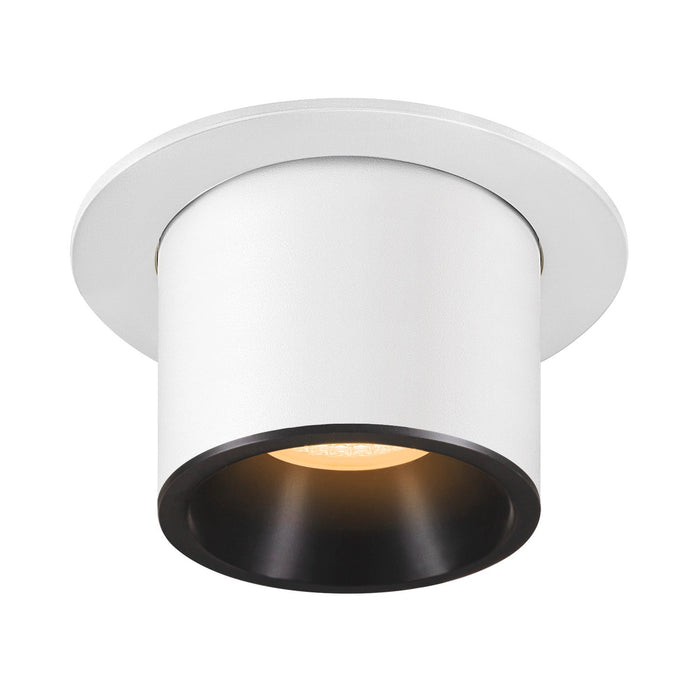 NUMINOS PROJECTOR M recessed ceiling light, 3000 K, 20°, cylindrical, white / black