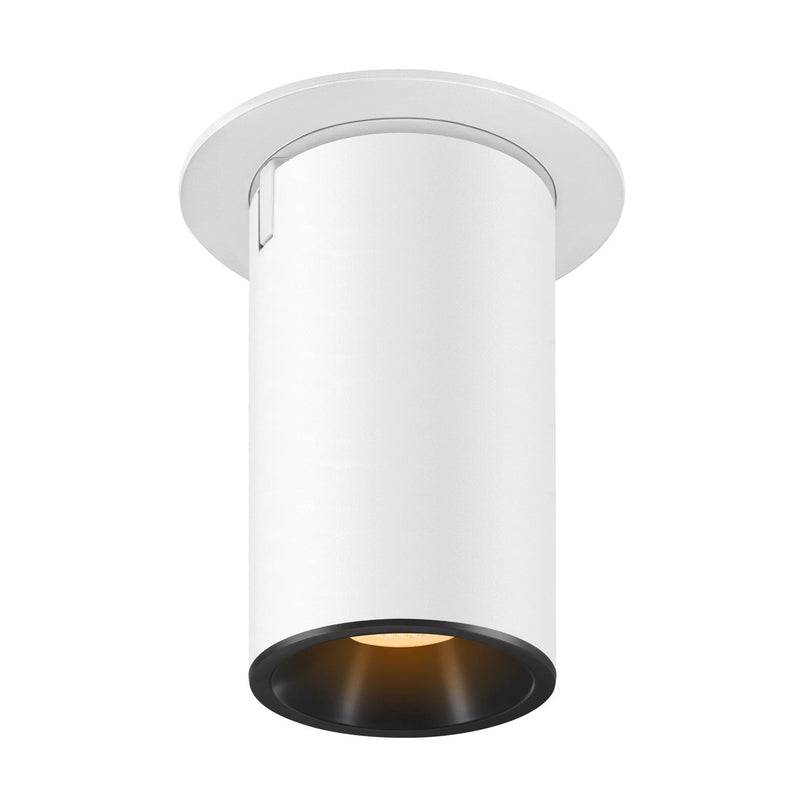 NUMINOS PROJECTOR M recessed ceiling light, 3000 K, 20°, cylindrical, white / black