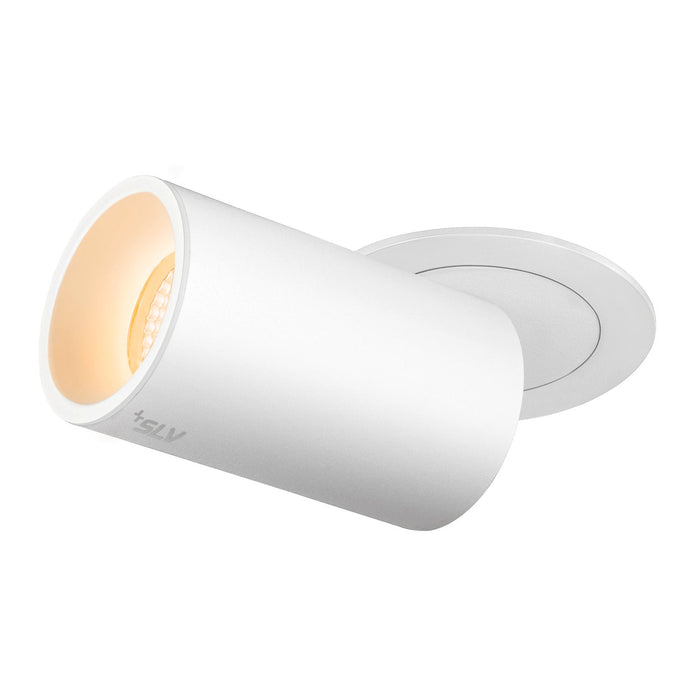 NUMINOS PROJECTOR M recessed ceiling light, 3000 K, 20°, cylindrical, white / white
