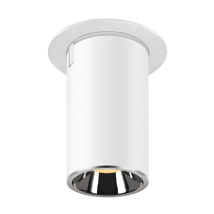 NUMINOS PROJECTOR M recessed ceiling light, 3000 K, 20°, cylindrical, white / chrome