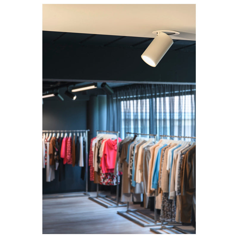 NUMINOS PROJECTOR M recessed ceiling light, 3000 K, 40°, cylindrical, white / white