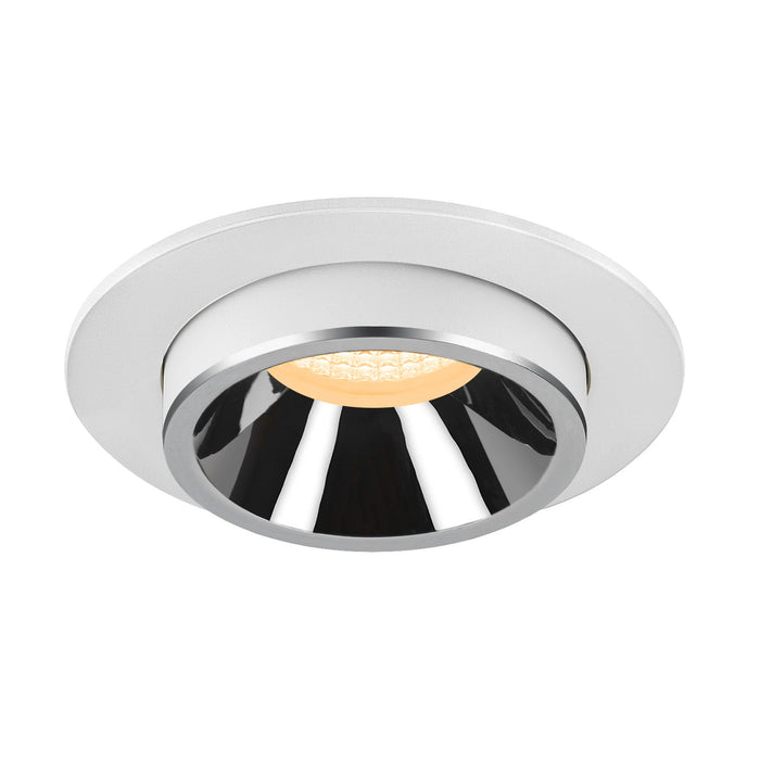 NUMINOS PROJECTOR M recessed ceiling light, 3000 K, 40°, cylindrical, white / chrome