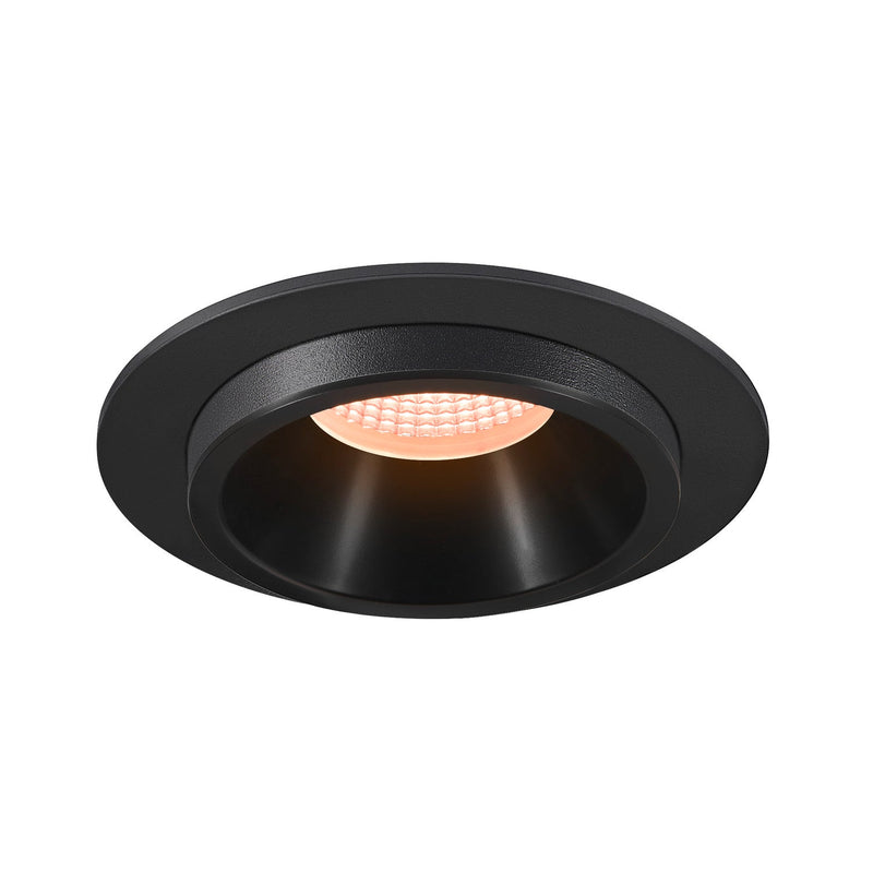 NUMINOS PROJECTOR L recessed ceiling light, 2700 K, 20°, cylindrical, black / black