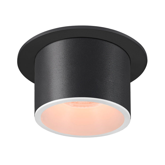 NUMINOS PROJECTOR L recessed ceiling light, 2700 K, 20°, cylindrical, black / white