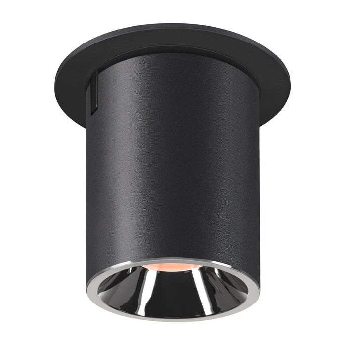 NUMINOS PROJECTOR L recessed ceiling light, 2700 K, 20°, cylindrical, black / chrome