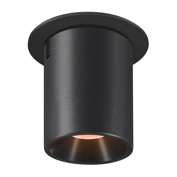NUMINOS PROJECTOR L recessed ceiling light, 2700 K, 40°, cylindrical, black / black