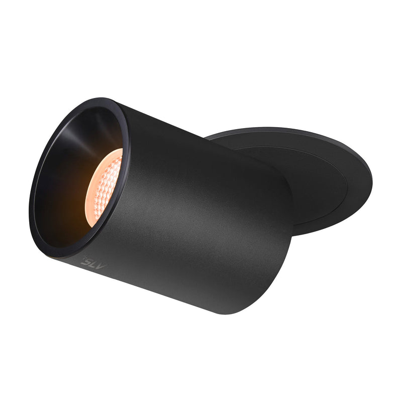 NUMINOS PROJECTOR L recessed ceiling light, 2700 K, 55°, cylindrical, black / black