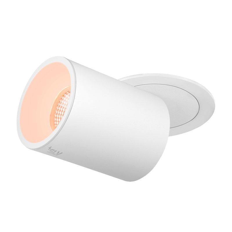 NUMINOS PROJECTOR L recessed ceiling light, 2700 K, 55°, cylindrical, white / white