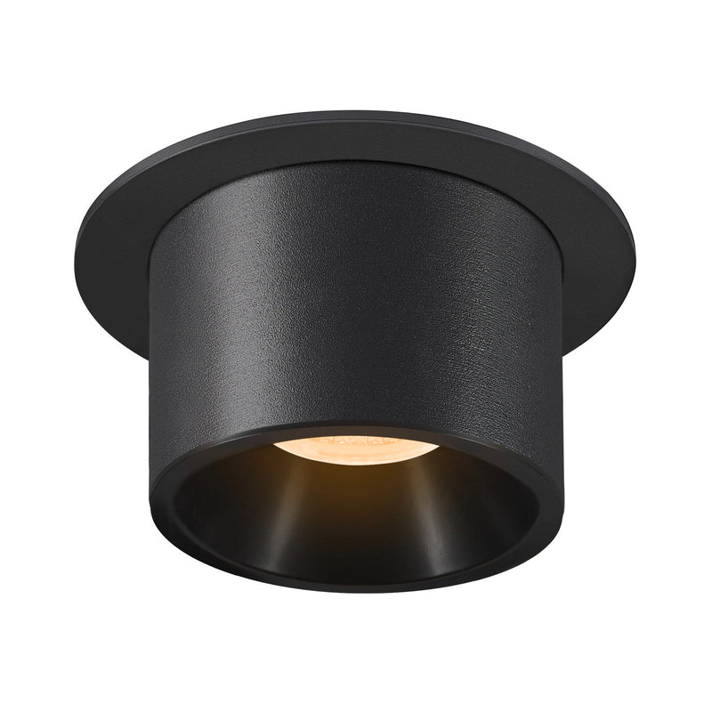 NUMINOS PROJECTOR L recessed ceiling light, 3000 K, 20°, cylindrical, black / black