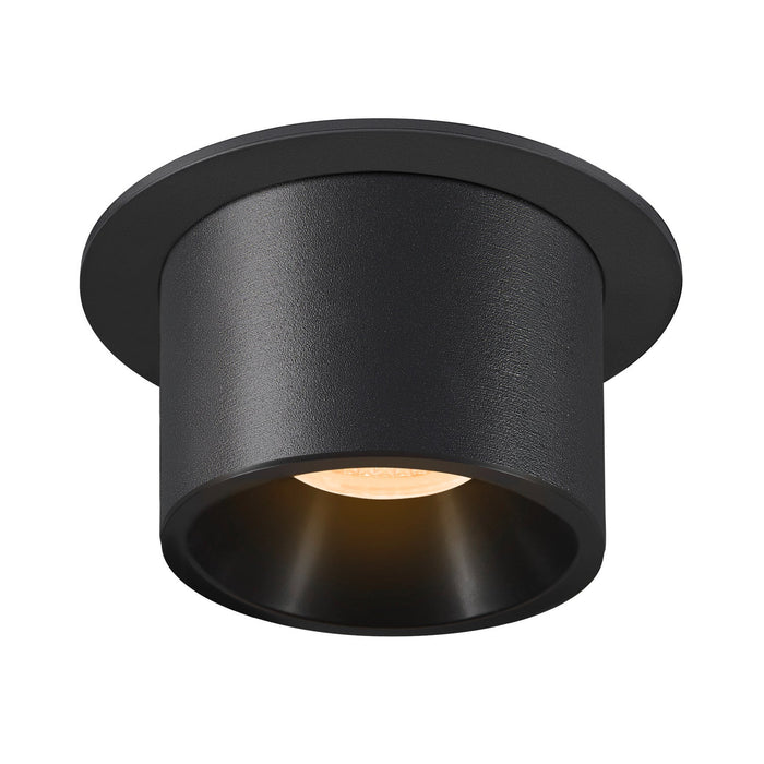 NUMINOS PROJECTOR L recessed ceiling light, 3000 K, 55°, cylindrical, black / black