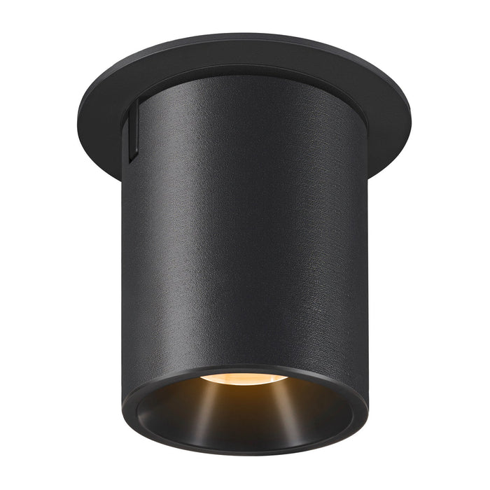 NUMINOS PROJECTOR L recessed ceiling light, 3000 K, 55°, cylindrical, black / black