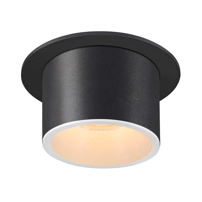NUMINOS PROJECTOR L recessed ceiling light, 3000 K, 55°, cylindrical, black / white