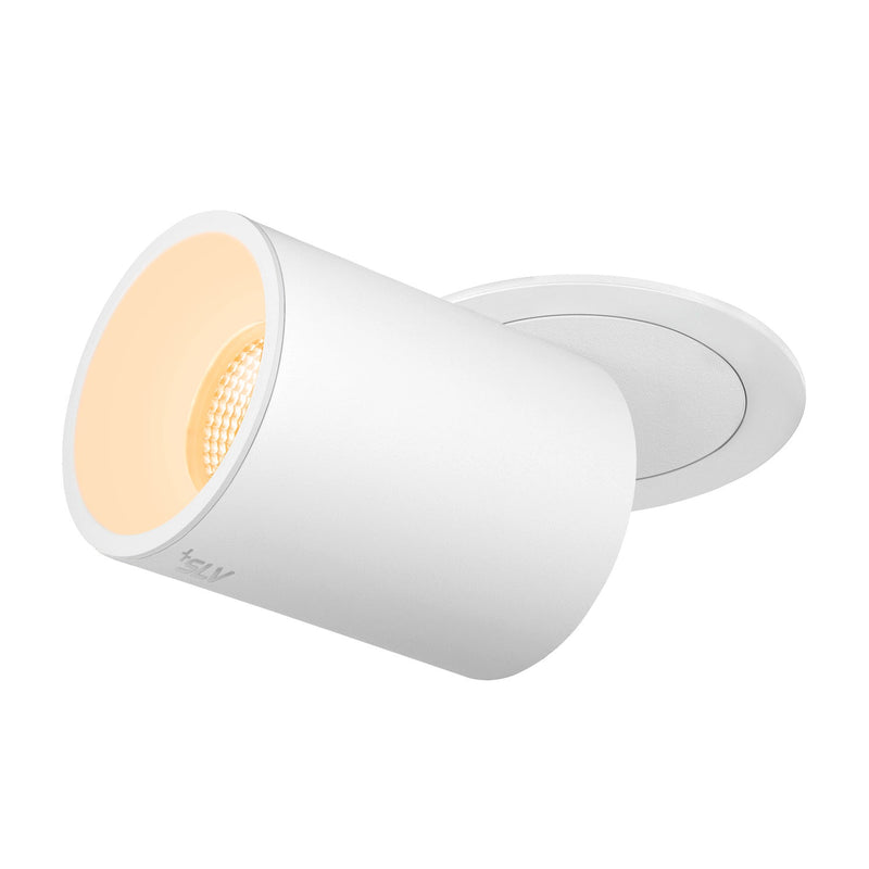 NUMINOS PROJECTOR L recessed ceiling light, 3000 K, 55°, cylindrical, white / white