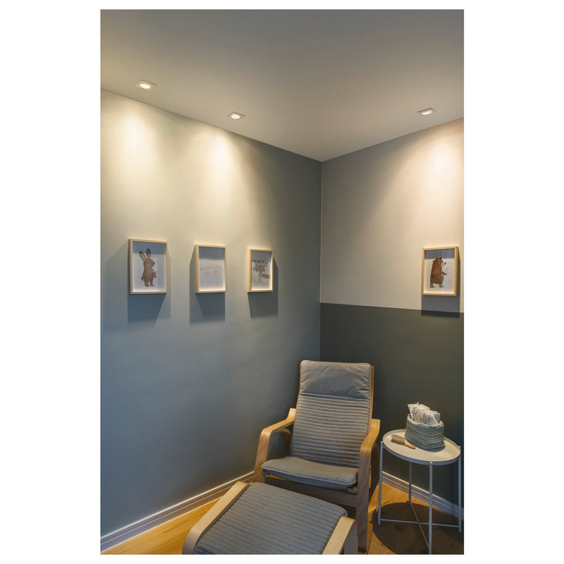 UNIVERSAL DOWNLIGHT cover, for downlight IP20, pivoting, square, white