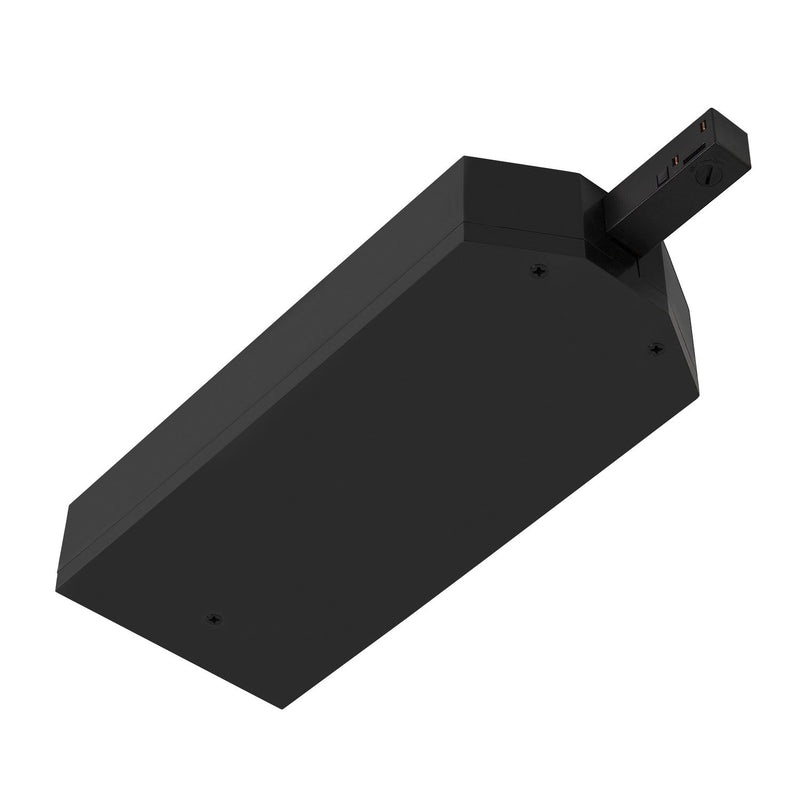 48V TRACK transformer housing incl. end feed right, DALI, black