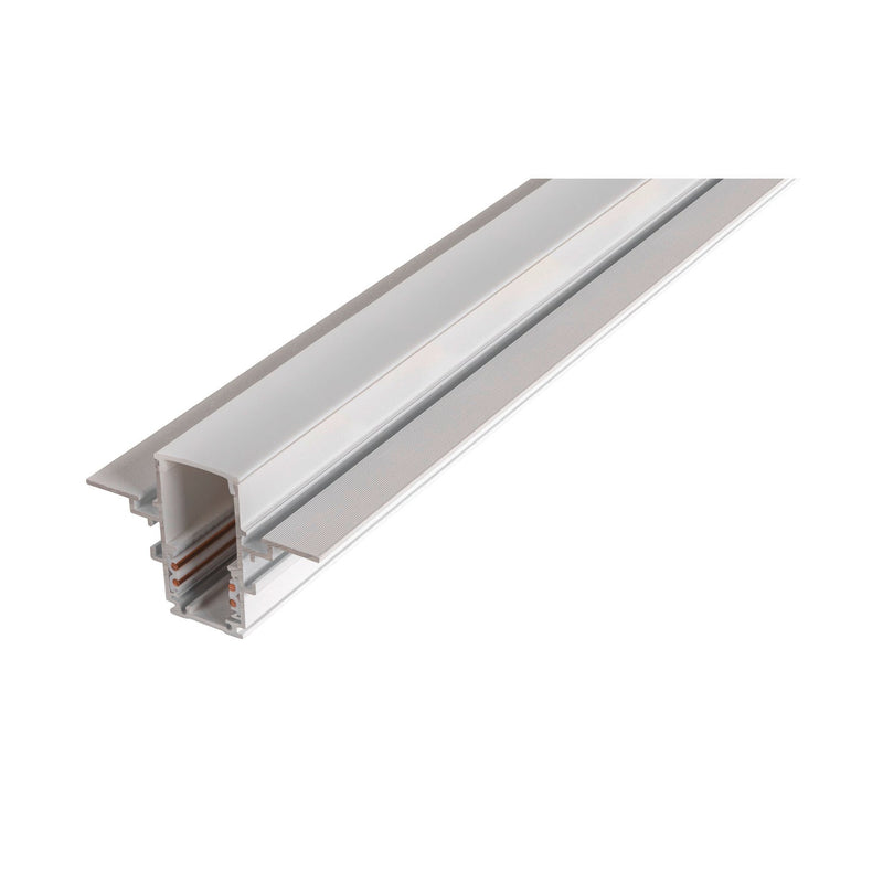 48V TRACK track cover, 26mm, for mounting track deep and mounting track, 2 m, white