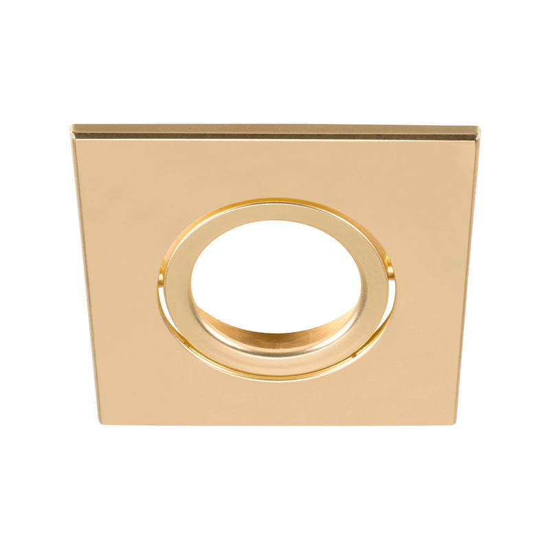 UNIVERSAL DOWNLIGHT cover, for downlight IP20, pivoting, square, gold matt