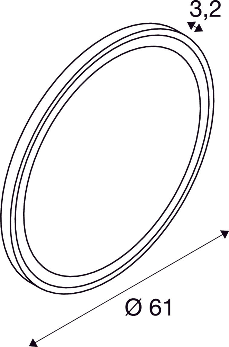 TRUKKO 60 mirror Ø 60 cm, chrome, black edge