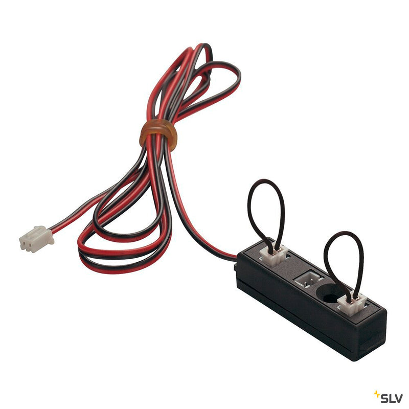 MULTIWAY CONNECTOR, 3 outputs with two bridges, black, max. 350mA