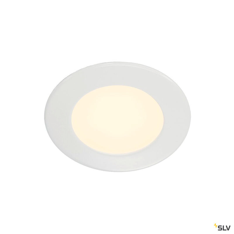 DL 126, recessed fitting, LED, 2700K, round, white, 2.8W