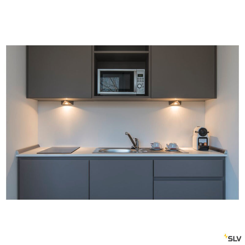 DL 126, recessed fitting, LED SMD, 3000K, round, chrome, max. 3W, incl. leaf springs