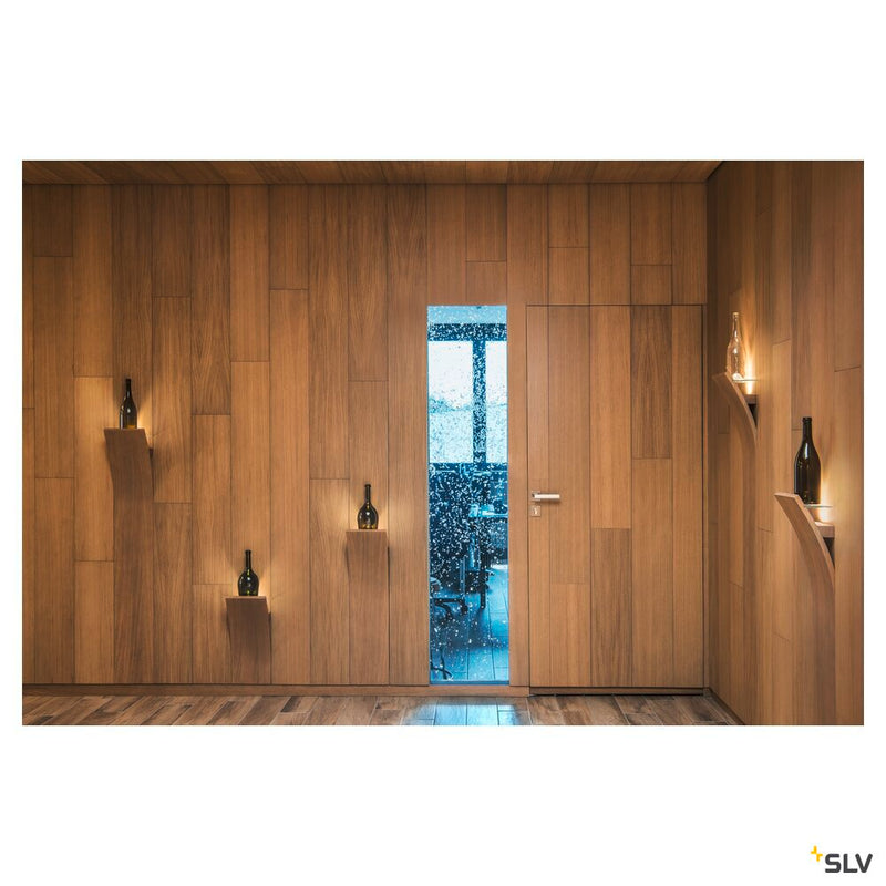 DEKLED, recessed fitting, LED, 3000K, round, silver metallic, 1W