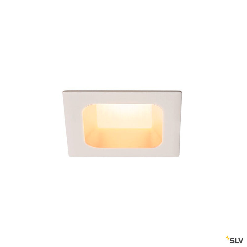 VERLUX, recessed fitting, LED, 3000K, matt white, L/B/T 8.5/8.5/4.5 cm, 10W