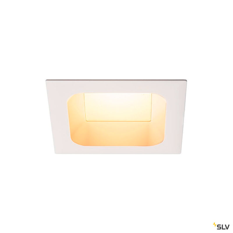 VERLUX, recessed fitting, LED, 3000K, matt white, L/B/T 13.5/13.5/7.5 cm, 20W