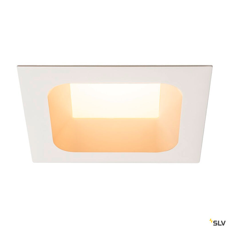 VERLUX, recessed fitting, LED, 3000K, matt white, L/B/T 19/19/10 cm, 28W