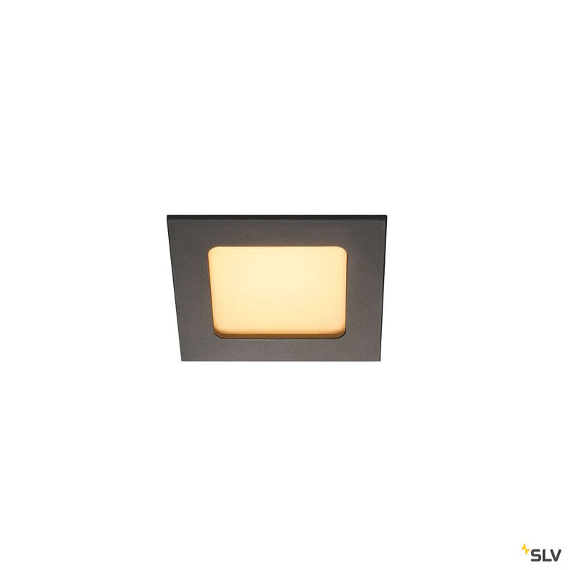 FRAME BASIC recessed fitting, LED, 3000K, matt black, SET, 9.4W, incl. driver