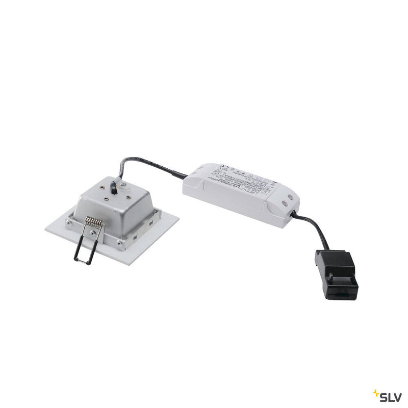 FRAME BASIC recessed fitting, LED, 3000K, matt white, SET, 9.4W, incl. driver