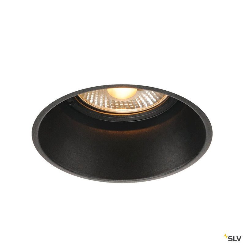 HORN-T, recessed fitting, QPAR111, round, black, max. 75W