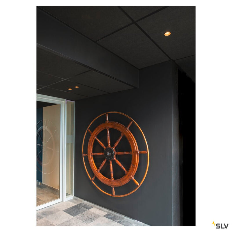 HORN-T, recessed fitting, QPAR111, round, black, max. 75W