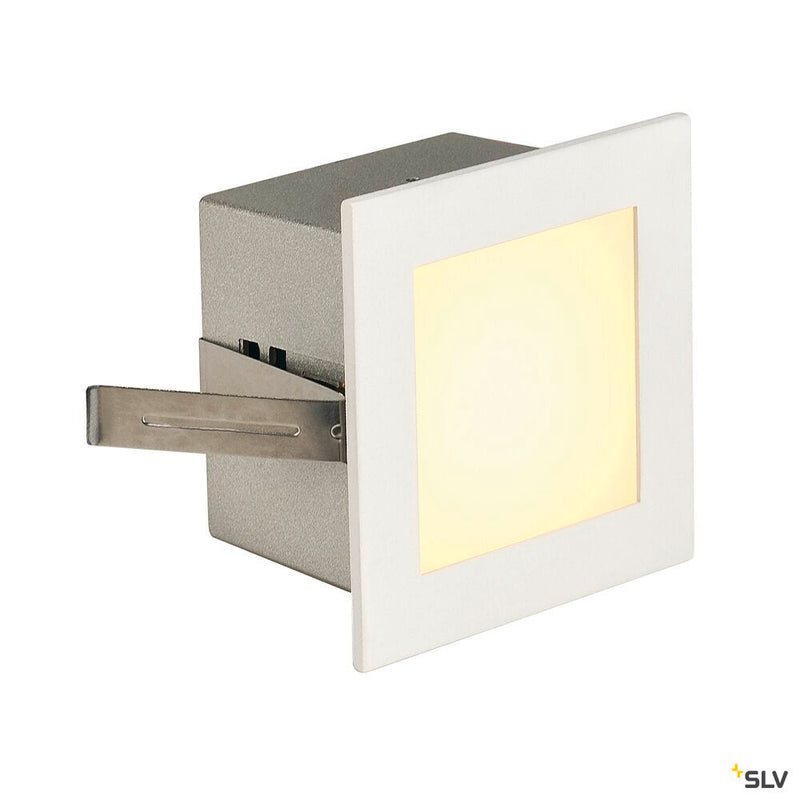 FRAME BASIC, recessed fitting, LED, 3000K, square, matt white, incl. leaf springs