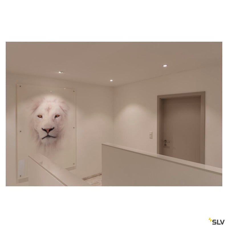 NEW TRIA 1 SET recessed fitting, LED, 2700K, round, white, 38°, incl. driver, clip springs