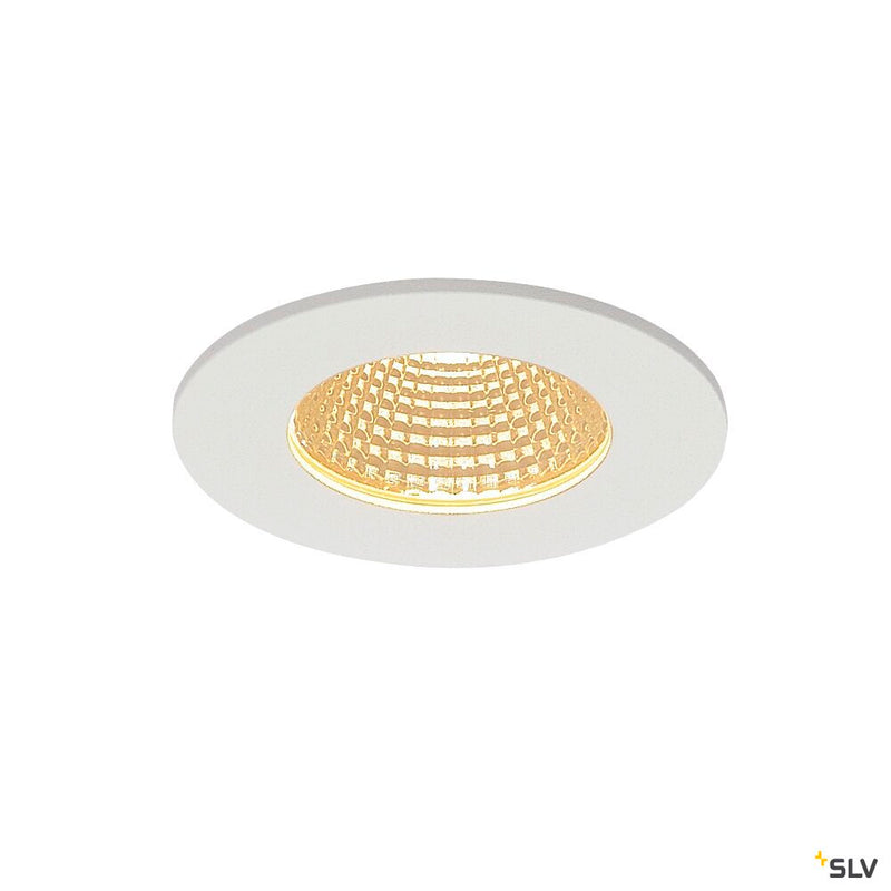 PATTA-I recessed fitting, LED, 3000K, round, matt white, 38°, incl. driver