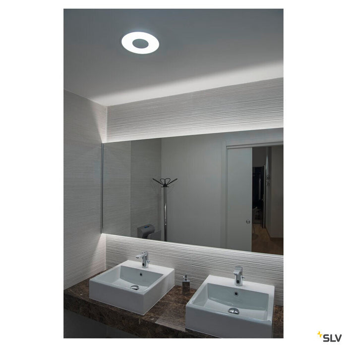 OCCULDAS 23, recessed fitting, LED, 3000K, round, white, 26W