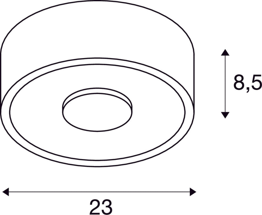 OCCULDAS 23 ceiling light, LED, 3000K, round, white, 25W