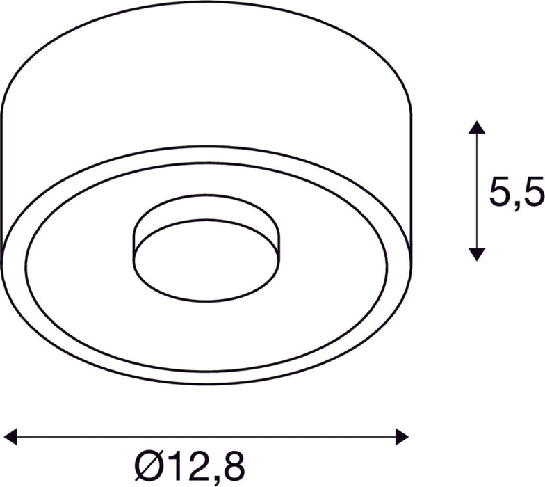 OCCULDAS 13, wall and ceiling light, LED, 3000K, indirect, white, 15W