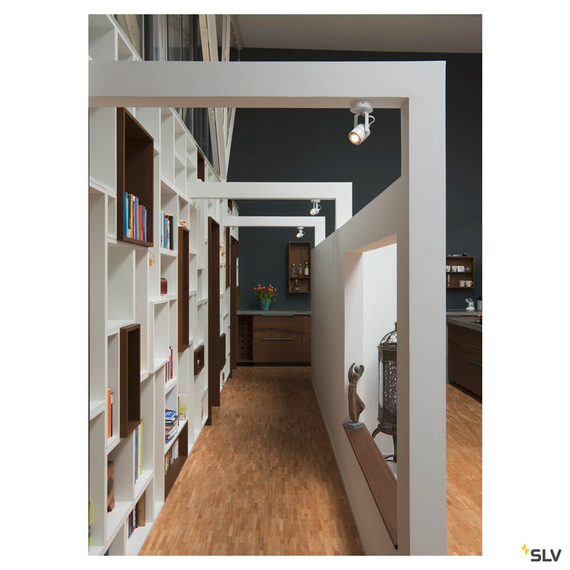SPOT 79, wall and ceiling light, QPAR51, round, white, max. 230V, max. 50W